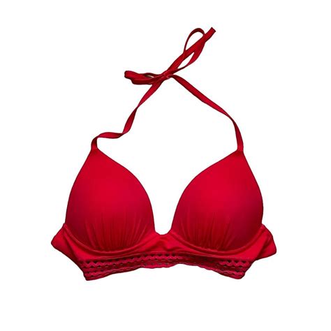 * shade & shore red bikini top i’ve only worn... - Depop