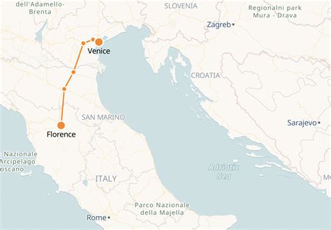 How Far Is From Florence To Venice