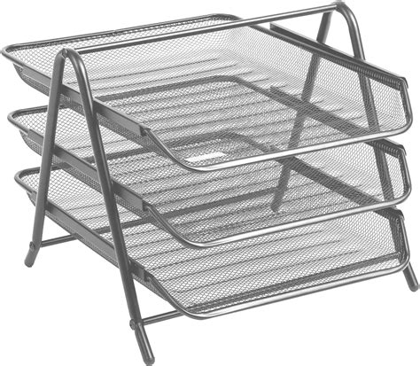 Saya 3-Layer Slidable Stainless Steel Document Tray | Premium Desk ...
