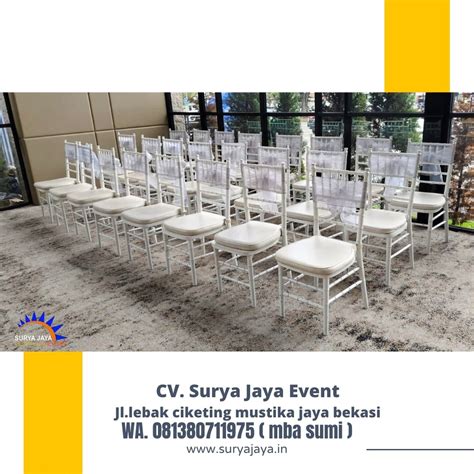 Pusat Sewa Kursi Tiffany Putih Bersih Acara Bukber Ramadhan Di Jakarta