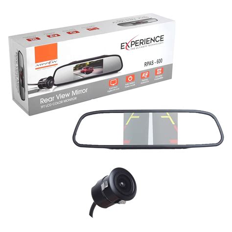 Nippon Rear View Mirror with Backup Camera for Reverse Parking- 4.3 ...