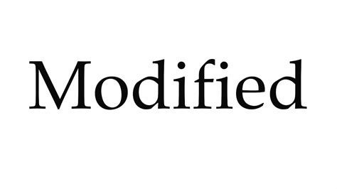 Image result for Define Modifiable