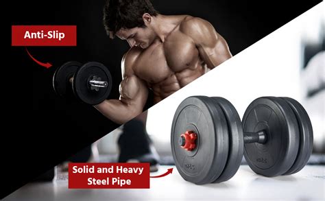 Buy Lifelong LLDR02 Dumbbell Rods with Connectors (24mm Diameter) |PVC ...