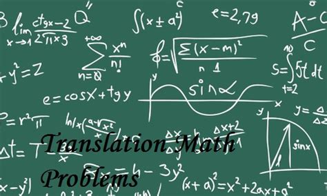 Math Translation Problems 的图像结果
