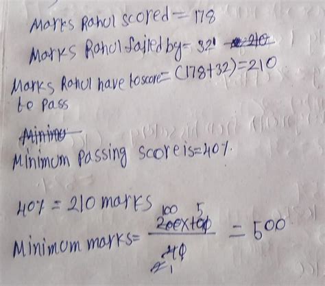 In an examination, a student has to secure 40% marks to pass . rahul ...