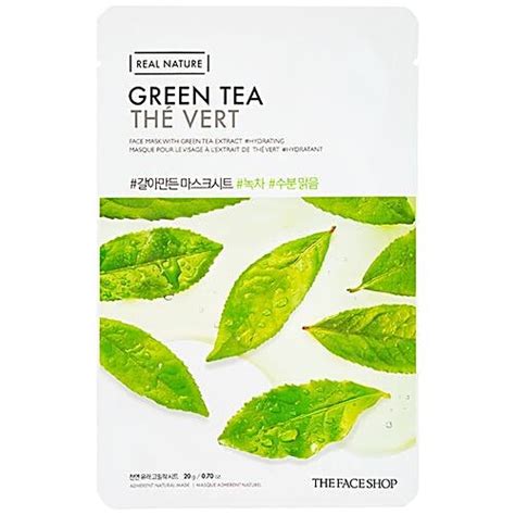 Buy The Face Shop Real Nature Green Tea Face Mask - with Green Tea ...