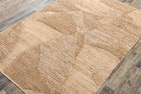 Reflection Natural Jute & Hand Carded Wool Khadi Khaddi Durrie