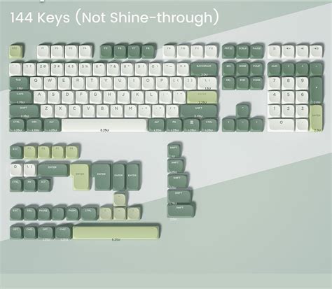 Low Profile XVX Spring Breeze Doubleshot Keycaps – CuriosityCaps
