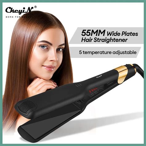 CkeyiN 55MM Wide Professional Hair Straightener 3D Floating Plate ...