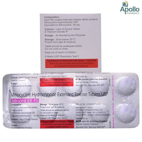 Minonil ER 45 Tablet 10's Price, Uses, Side Effects, Composition ...