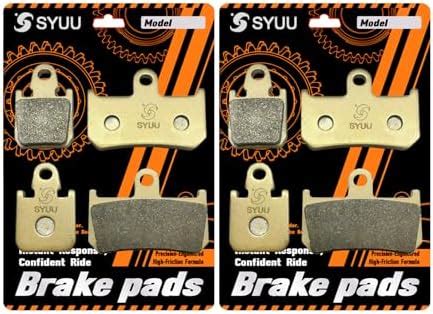 SYUU Motorcycle Replacement Front Brake Pads Brakes for Yamaha YZF R1 ...