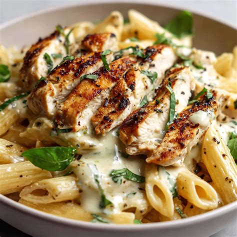 Creamy Chicken Alfredo Penne for Any Night – Momy Cooks