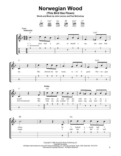 Words And Chords For Norwegian Wood at Karen Medina blog