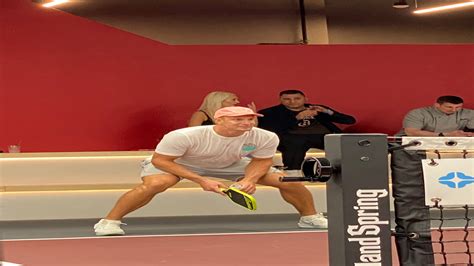 Former Patriot 'Gronk' played pickleball for a purpose at Bosse, Natick