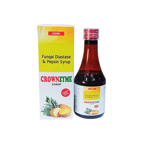 Crownzyme Syrup - Fungal Diastase & Pepsin Syrup - Crownmed Biotech