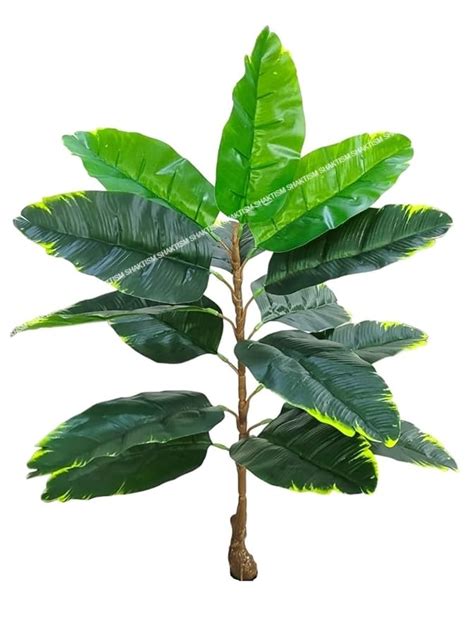 Buy SHAKTISM Artificial Banana Plants Banana Tree Leaves with Stems ...