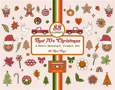 Retro Holiday Clip Art