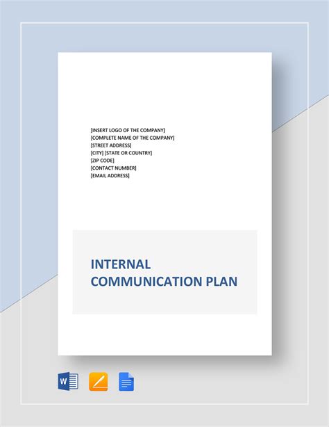 Internal Communication Plan Template in Google Docs, Pages, Word - Download | Template.net