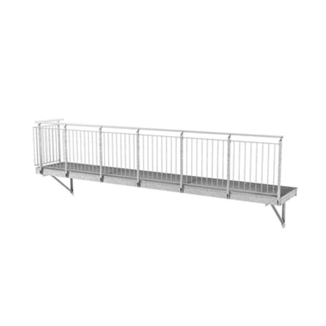 BIM objects - Free download! Steel walkway, Wall mounting, Railing ...
