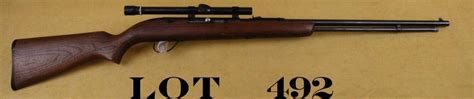 Sears brand Model 25 semi-auto rifle, .22 cal., 22” round barrel, black ...