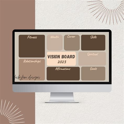 Buy Printable Vision Board, Vision Board Template, 2023 Dream Life ...