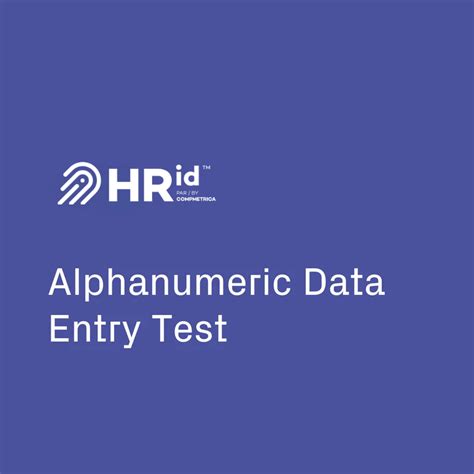 Image result for Alphanumeric Data Entry Tests