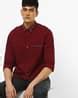 Buy Maroon Shirts for Men by NETPLAY Online | Ajio.com