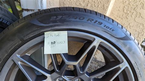 California - 2024 mustang Pirelli PZero tires(PZ4) 255/40R19 x2 front tires, and 275/40R19 x2 ...