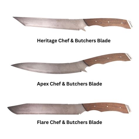 Apex + Heritage + Flare Chef & Butchers Blade - Set of 3 Knives ...