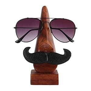 Buy Shriji Crafts Arts Handmade Wooden Nose Shaped Spectacle Specs ...