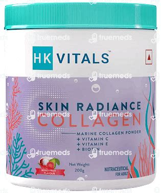 Hk Vitals Skin Radiance Collagen Mixedfruit Powder 200 Gm - Uses, Side ...