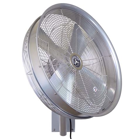 24 Inch Outdoor Wall Mount Oscillating Fan 3 Speed Control on Cord ...