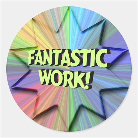 Fantastic Work Sticker 的图像结果