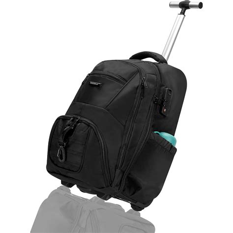 18 inch Water Resistant Wheeled Backpack, Travel Bag, Carry on Luggage ...