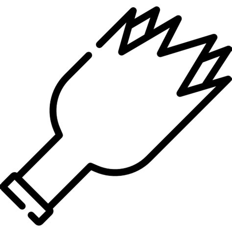 Garrafa quebrada - ícones de diversos grátis