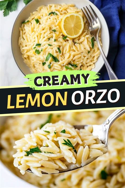 One Pot Lemon Orzo Pasta - Insanely Good