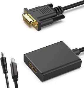 All mobile solution VGA Male to HDMI Female Converter with Audio for ...