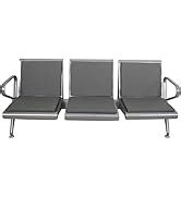 Kay2K Three Seater Waiting Room Chair with Mesh Arms, Mild Steel ...