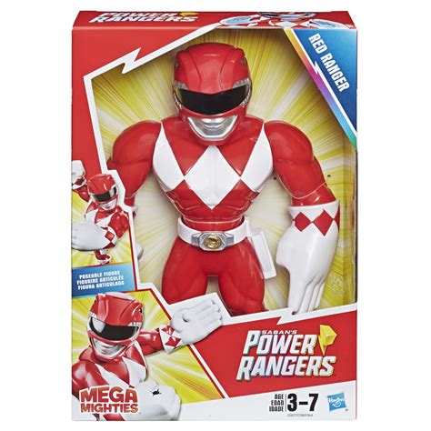 Buy Playskool Heroes Mega Mighties Power Rangers Red Ranger 10-inch ...