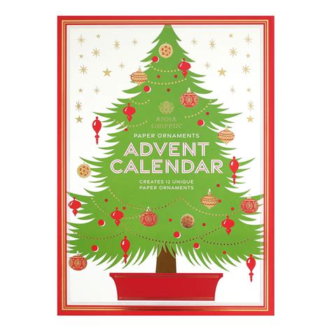 Anna Griffin® 12 Days of Christmas Paper Ornaments Advent Calendar | HSN