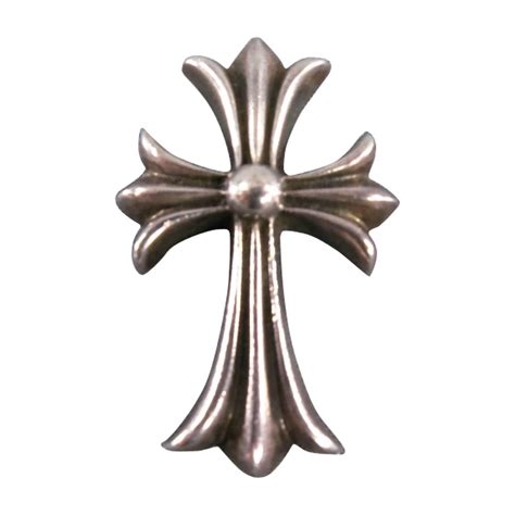 CHROME HEARTS Sterling Silver Engraved Cross Pendant at 1stDibs ...