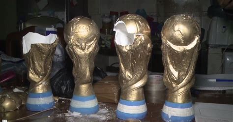 Argentina: cocaine seized in World Cup trophy replicas | FOX6 Milwaukee