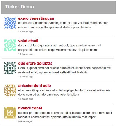Image result for Ticker JavaScript