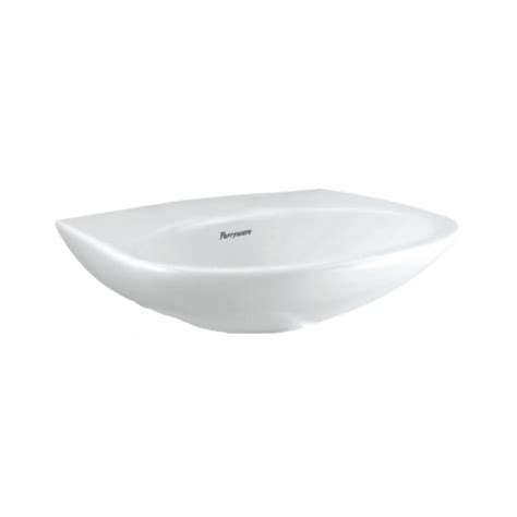 Parryware - Wall Mounted Semi Circle White Wash Basin - Flair - C0460 ...