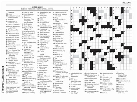 Seattle Times Crossword Puzzles - Free Printable Crosswords