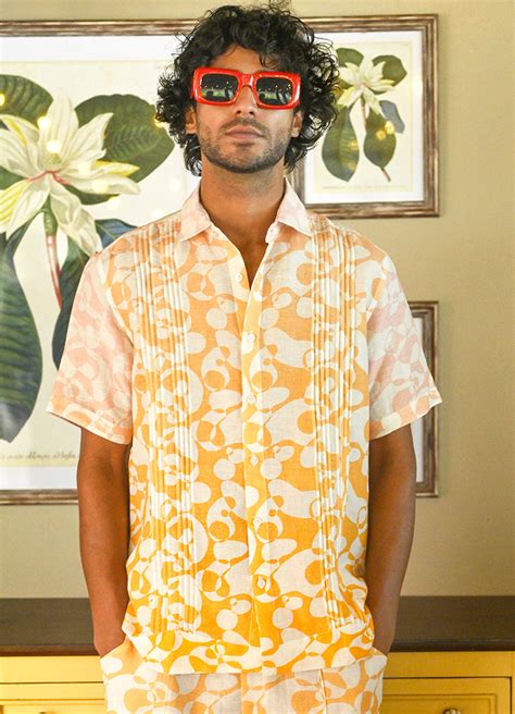 Resort Dress Shirt In Abstract Hues – Trove Label