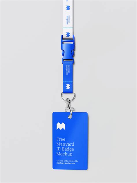 Free Lanyard ID badge mockup PSD - PsFiles
