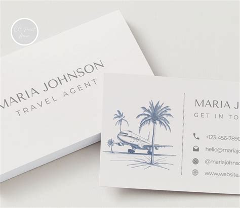 Travel Agent Business Cards 的图像结果