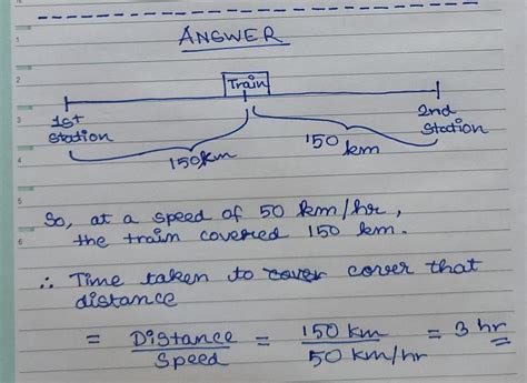 A train covered the first 150km of the 300km distance between 2 ...