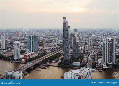 View of the City of Bangkok, the Capital of Thailand Stock Image - Image of thailand, sunset ...